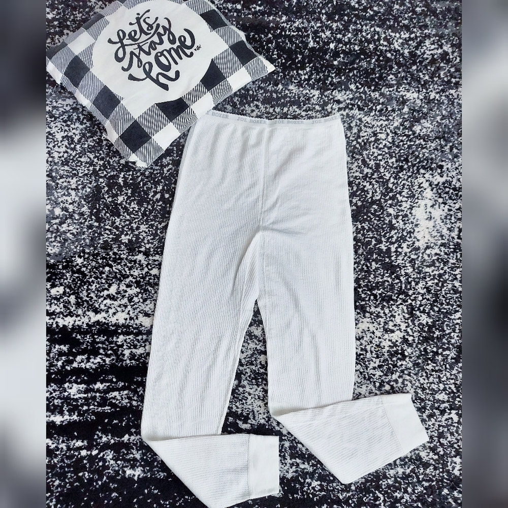 Joe Boxer White Thermal Pants Size S